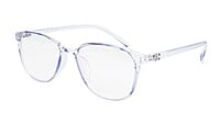 Unisex Large Rectangular Spectacle Frame. Light Blue Frame