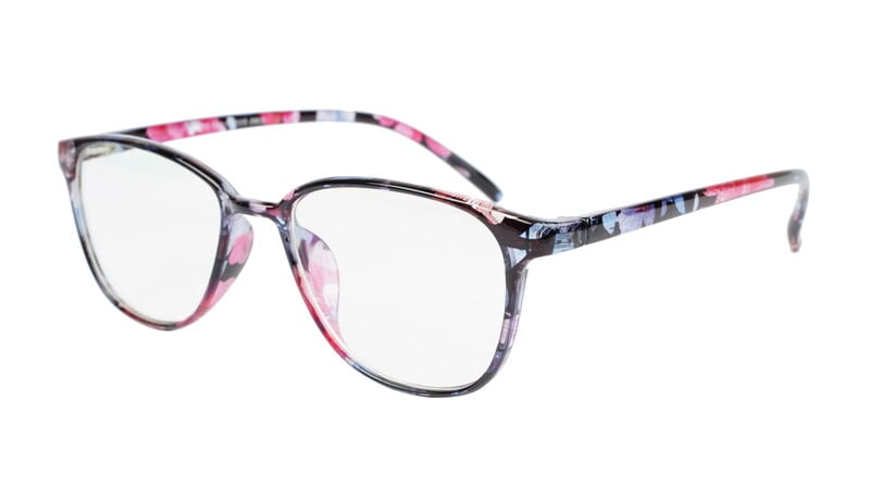 Female Large Rectangular Spectacle Frame. Floral Frame Female Large Rectangular Spectacle Frame. Floral Frame
