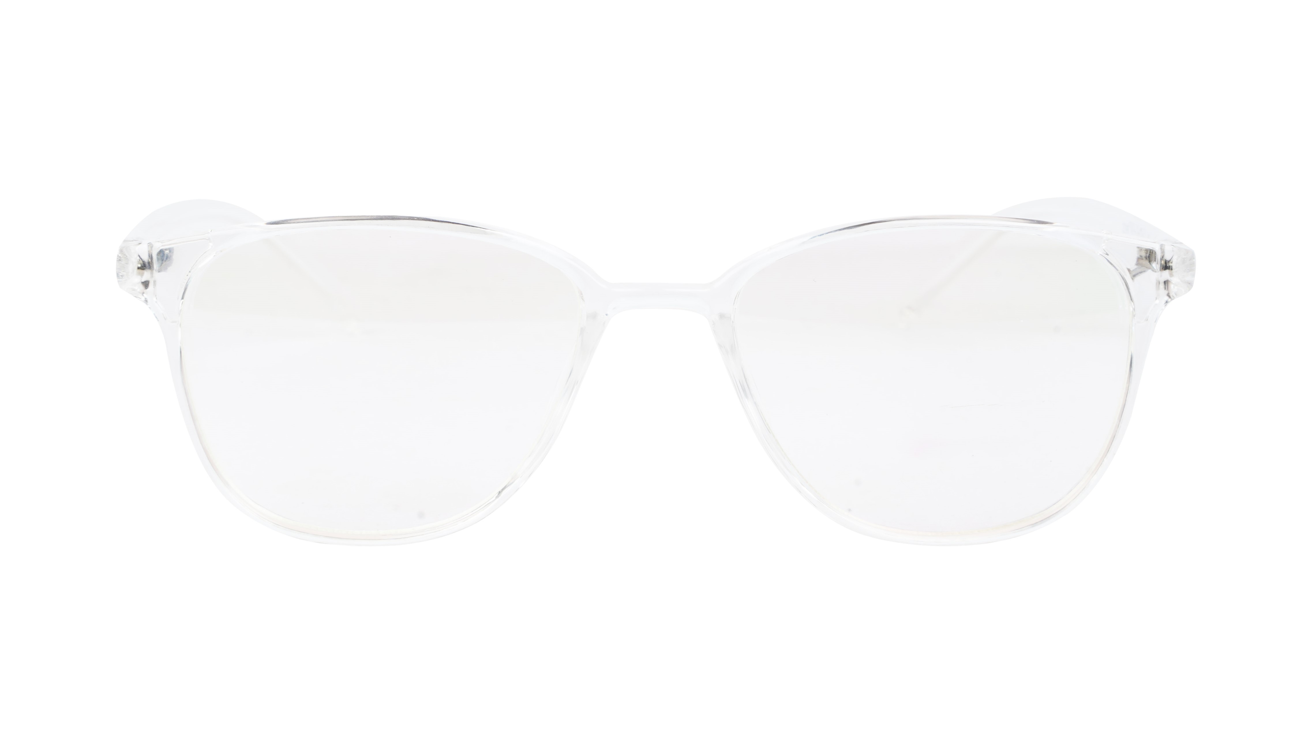 Unisex Large Rectangular Spectacle Frame. Transparent Frame