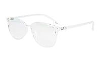 Unisex Large Rectangular Spectacle Frame. Transparent Frame