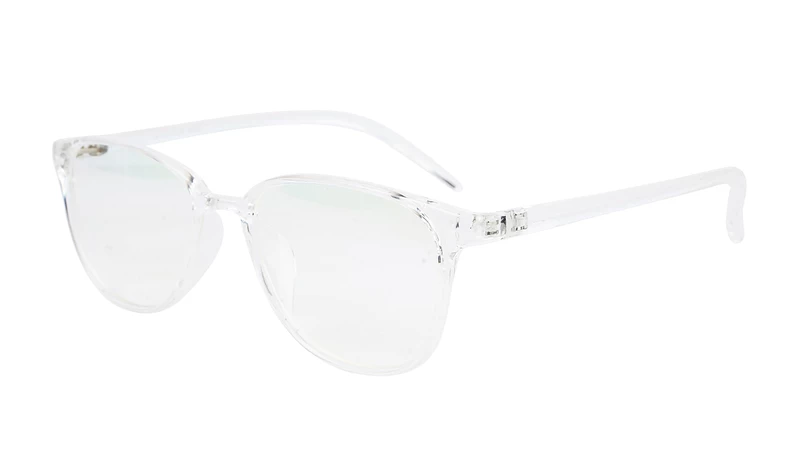Unisex Large Rectangular Spectacle Frame. Transparent Frame