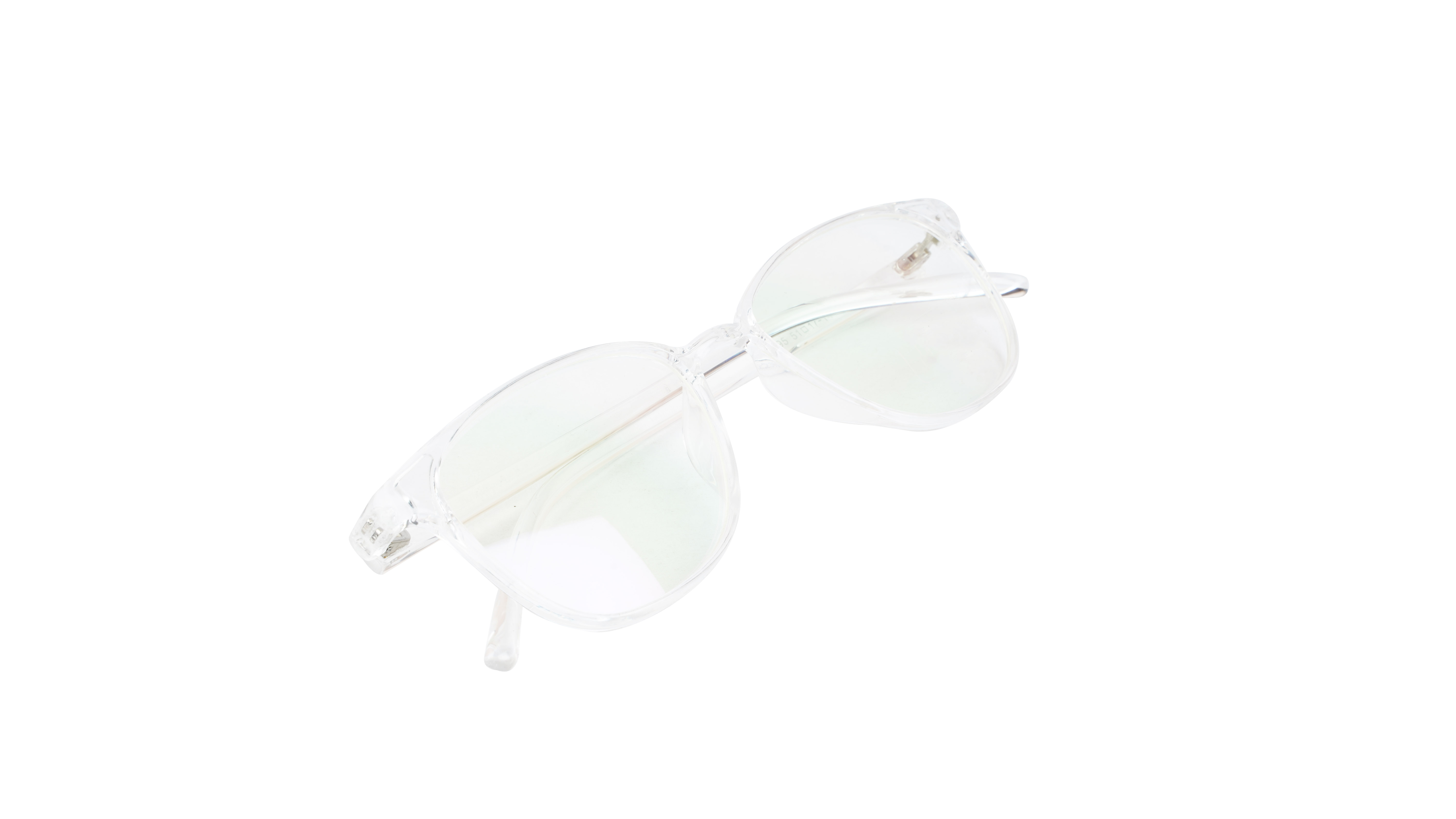 Unisex Large Rectangular Spectacle Frame. Transparent Frame