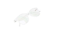 Unisex Large Rectangular Spectacle Frame. Transparent Frame