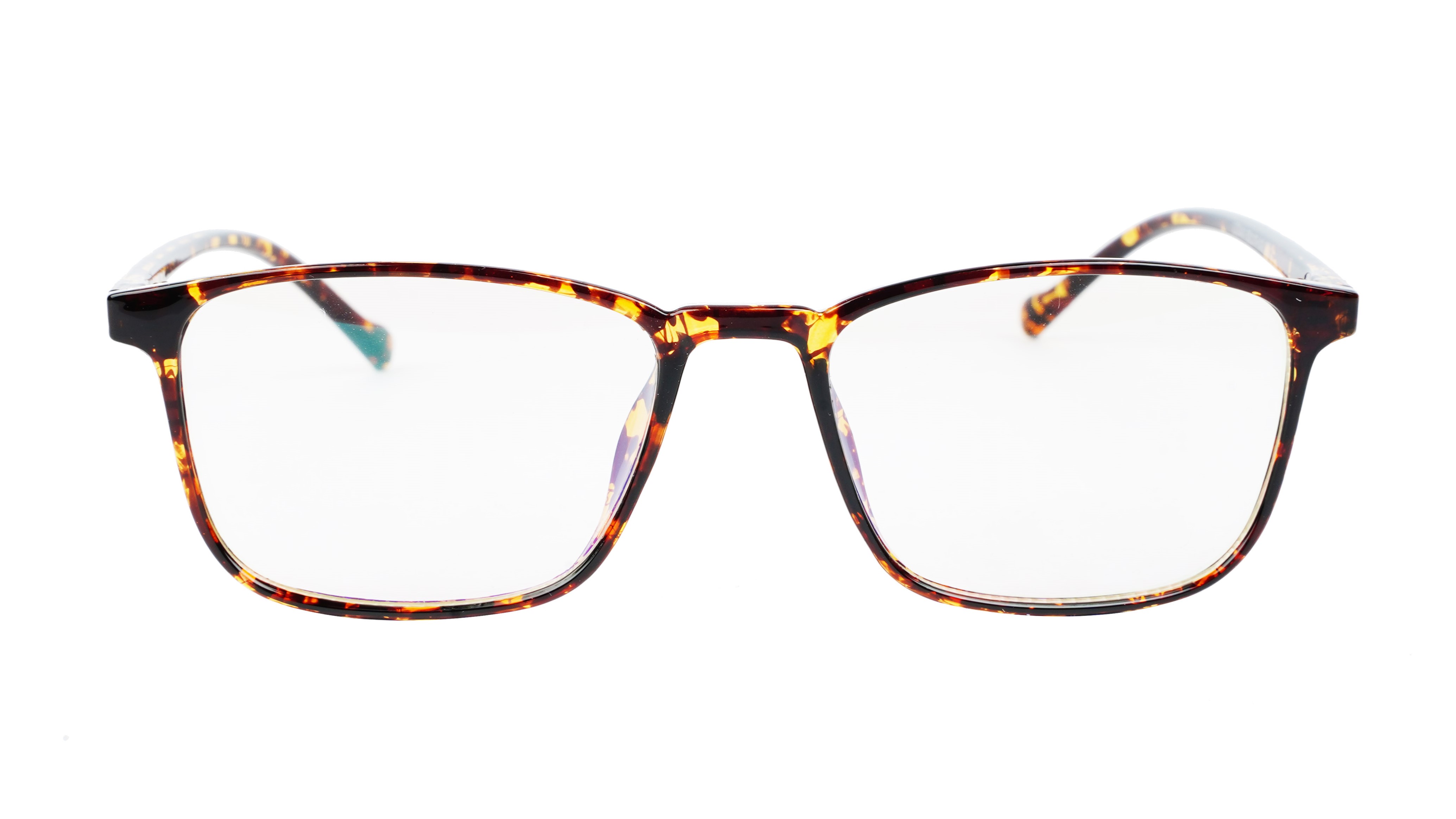 Unisex Full Rim Large Rectangular Spectacle Frame. Leopard Frame