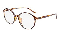 Unisex Medium Full Rim Round Spectacle Frame. Leopard Frame
