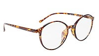 Unisex Medium Full Rim Round Spectacle Frame. Leopard Frame