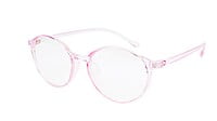 Female Round Medium Spectacle Frame. See Through Pink Frame Female Round Medium Spectacle Frame. See Through Pink Frame