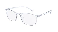 Unisex Large Rectangular Spectacle Frame. Light Grey Frame