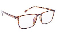 Unisex Full Rimmed Large Rectangular Spectacle Frame. Leopard Frame
