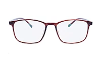 Soigné Unisex Large Rectangular Spectacle Frame.Brown Color