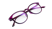 Soigné Female Round Medium Spectacle Frame.Purple