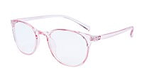 Female Round Medium Spectacle. See Through Pink Color Female Round Medium Spectacle. See Through Pink Color