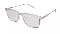 Soigné Unisex Half Rim Rectangular Spectacle Frame.Transparent-Large