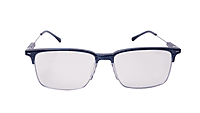Soigné Unisex Half Rim Rectangular Spectacle Frame.Blue-Large Soigné Unisex Half Rim Rectangular Spectacle Frame.Blue-Large