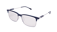 Soigné Unisex Half Rim Rectangular Spectacle Frame.Blue-Large Soigné Unisex Half Rim Rectangular Spectacle Frame.Blue-Large