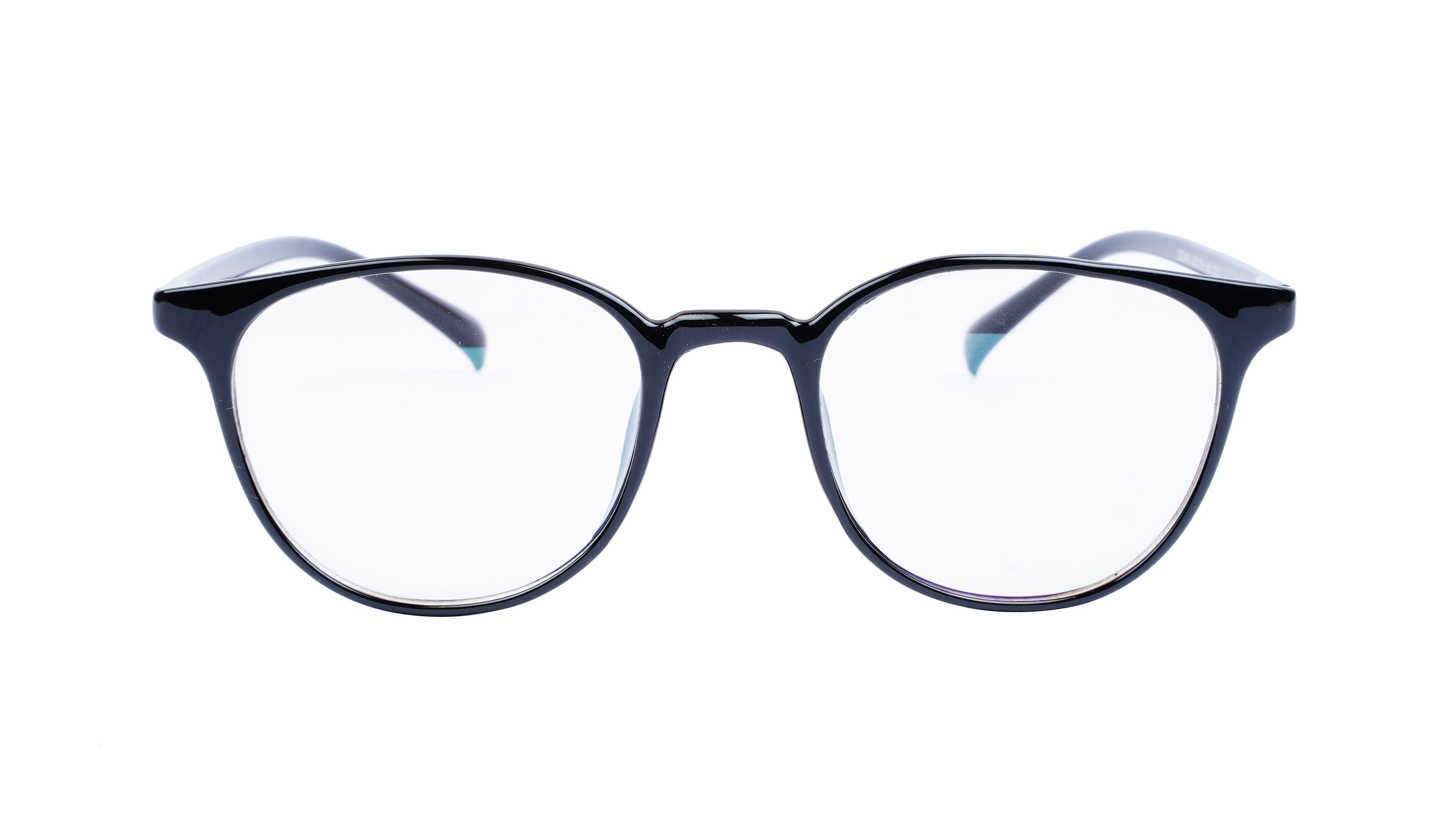 Unisex Medium Full Rim Round Spectacle Frame. Matte Black