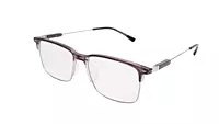 Soigné Unisex Half Rim Rectangular Spectacle Frame.Gray-Large