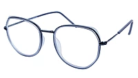 Unisex Large Pentagon Spectacle Frame. Grey Color Composite Frame.
