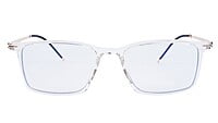 Unisex Large Rectangular Spectacle Frame. Transparent Rim Unisex Large Rectangular Spectacle Frame. Transparent Rim