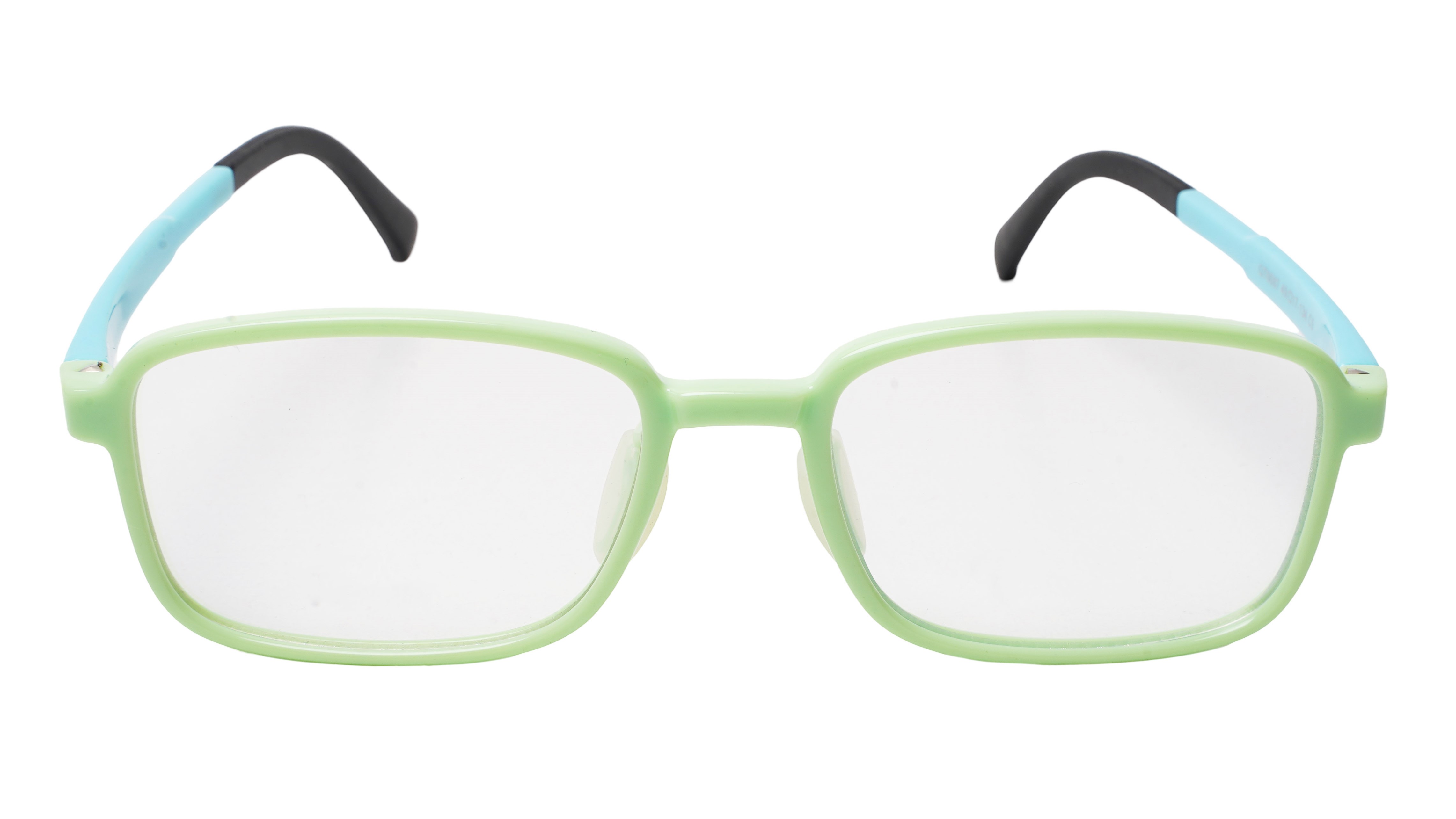 Soigné Kids&Teens Rectangular Spectacle Frame.Green&Blue.(12-15)Y-Unisex