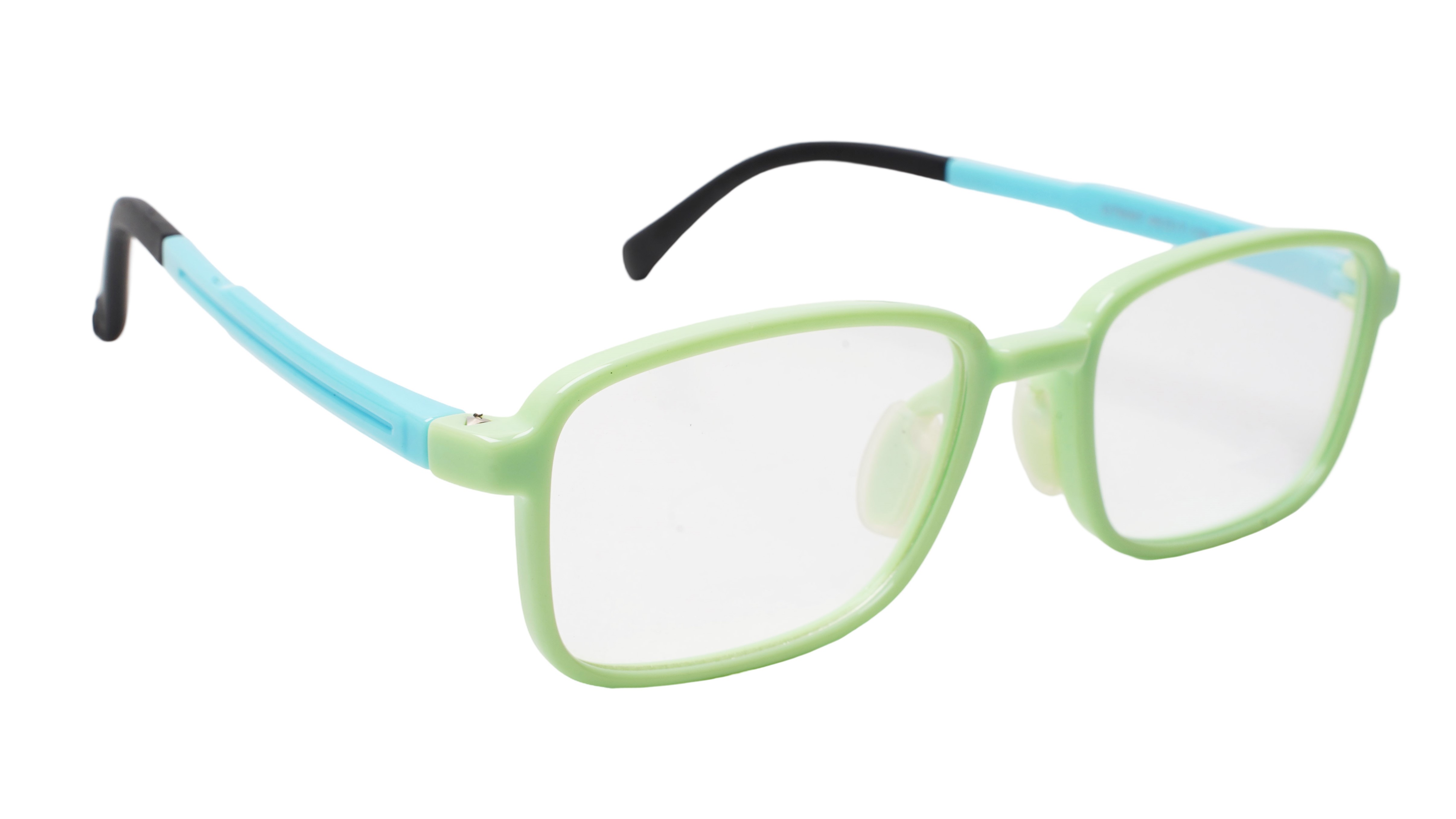 Soigné Kids&Teens Rectangular Spectacle Frame.Green&Blue.(12-15)Y-Unisex