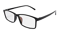 Soigné Unisex Large Rectangular Spectacle Frame.Gloss Black Color