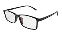 Soigné Unisex Large Rectangular Spectacle Frame.Gloss Black Color