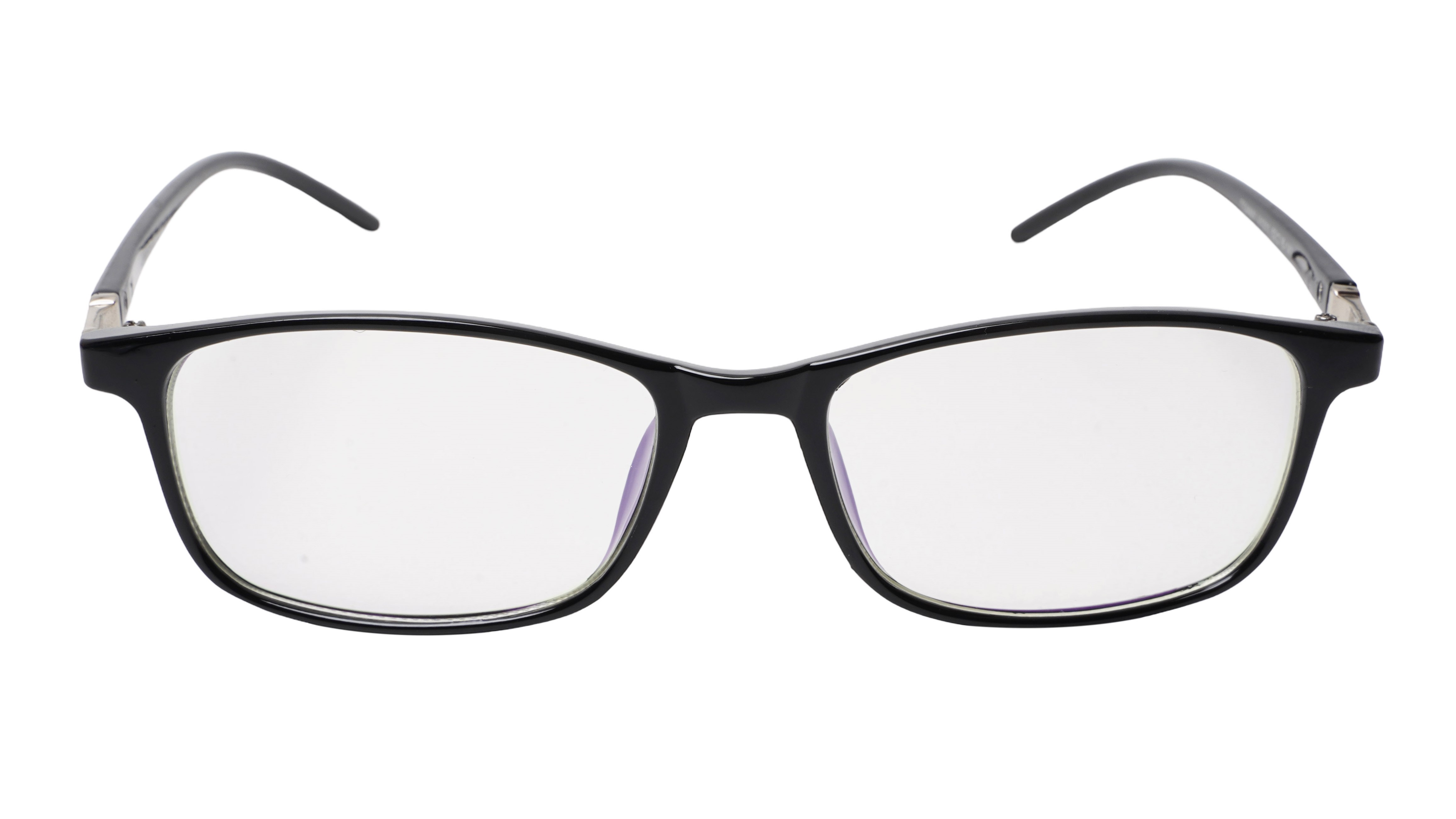 Soigné Unisex Large Rectangular Spectacle.Matte Black Color Frame