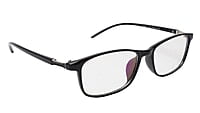 Soigné Unisex Large Rectangular Spectacle.Matte Black Color Frame Soigné Unisex Large Rectangular Spectacle.Matte Black Color Frame