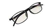Soigné Unisex Large Rectangular Spectacle.Matte Black Color Frame