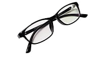 Soigné Kids&Teens Rectangular Spectacle Frame.Gloss Black.(11-15)Y-Unisex Soigné Kids&Teens Rectangular Spectacle Frame.Gloss Black.(11-15)Y-Unisex