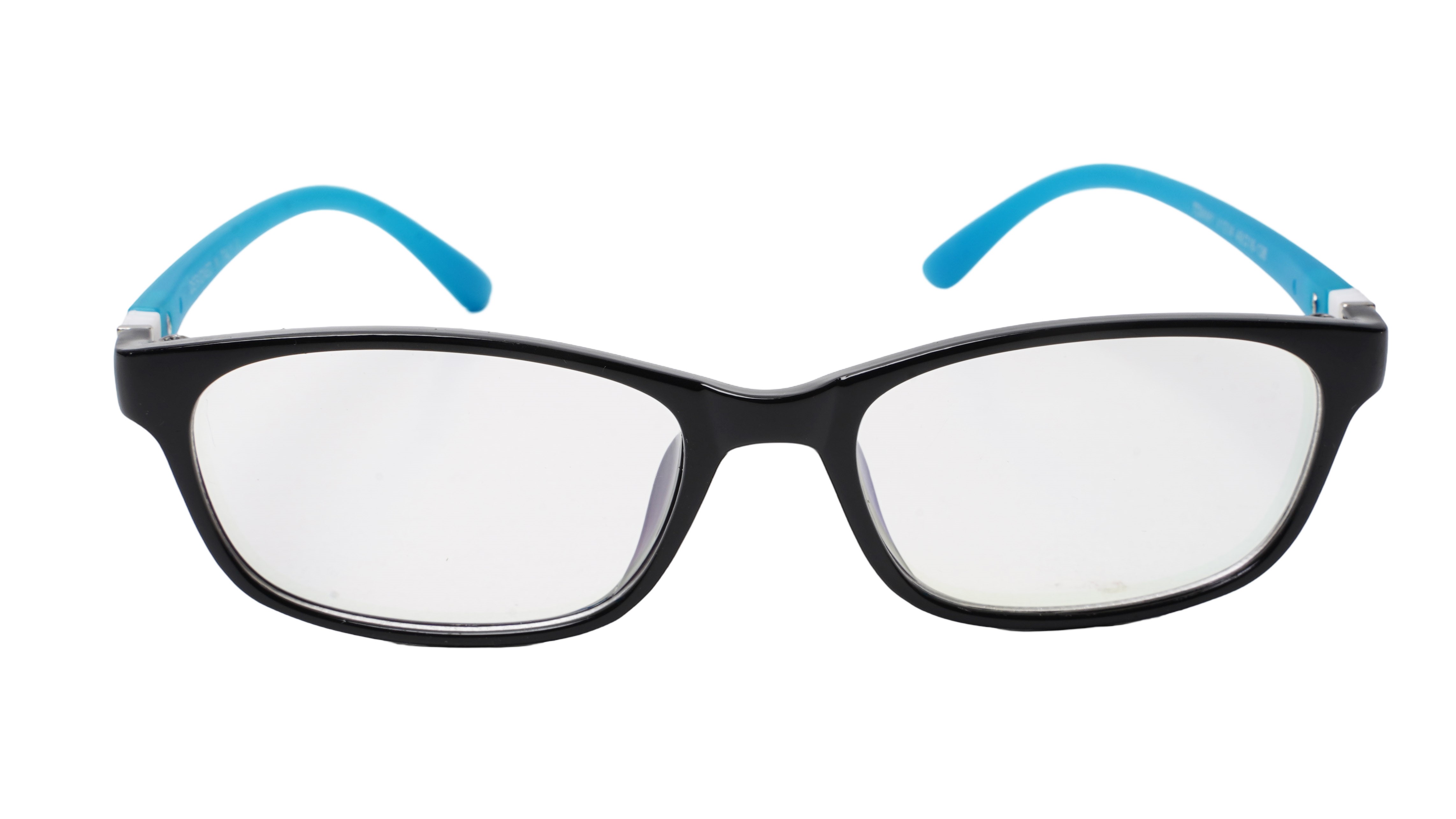 Soigné Kids&Teens Rectangular Spectacle Frame.Black&Blue.(11-15)Y-Unisex