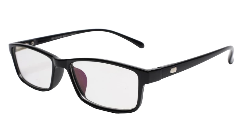 Soigné Kids&Teens Rectangular Spectacle Frame.Glossy Black Frame.(11-15)Y-Unisex