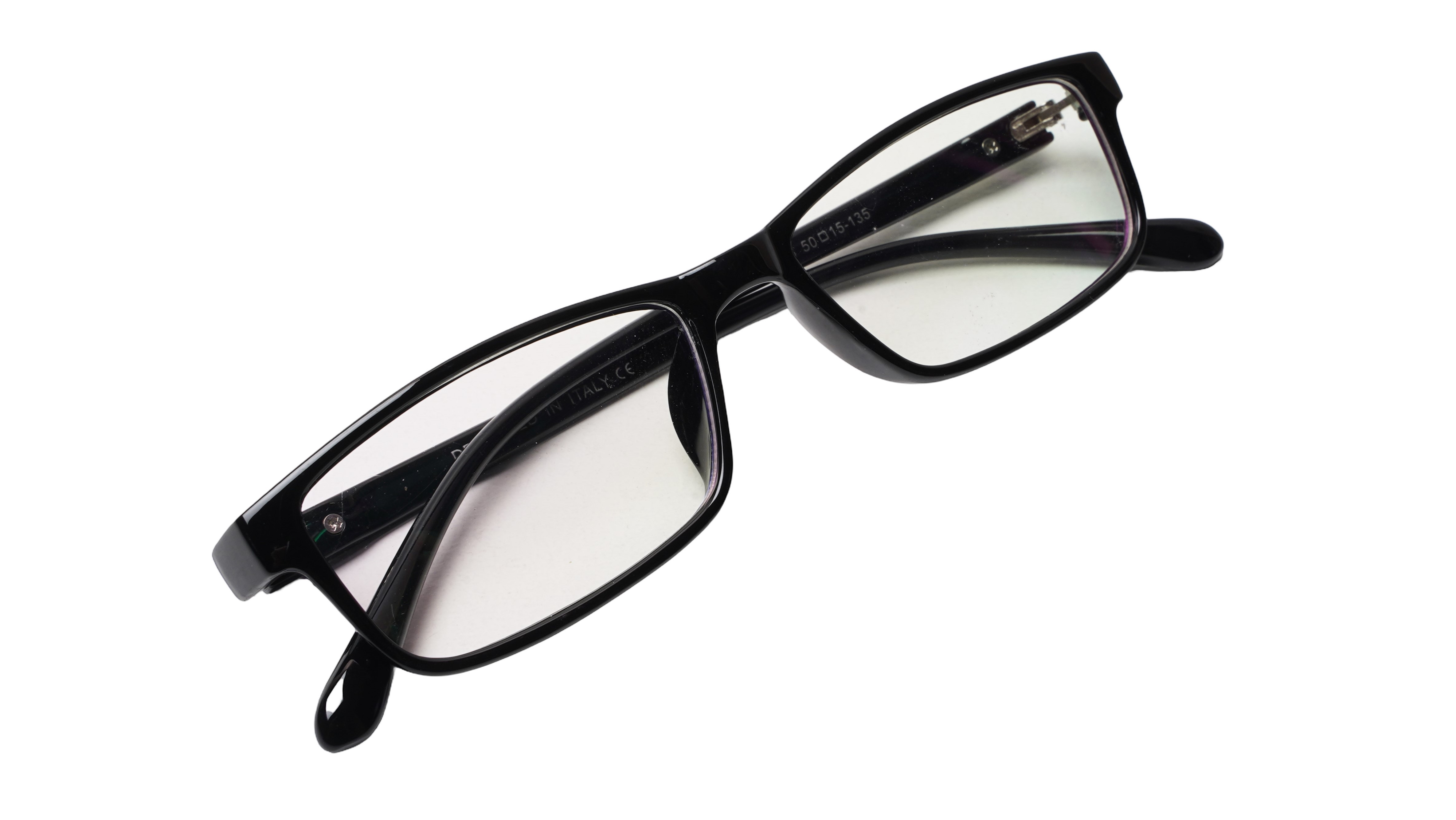 Soigné Kids&Teens Rectangular Spectacle Frame.Glossy Black Frame.(11-15)Y-Unisex
