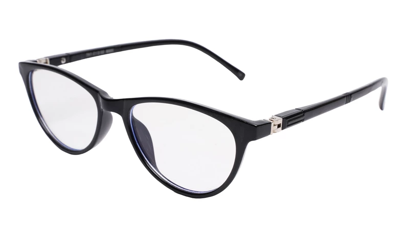 Soigné Female Cat Eye Spectacle Frames.Black-Large