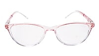 Soigné Female Cat Eye Spectacle Frames.Pink&Transparent-Large