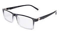 Soigné Unisex Rectangular Spectacle Frame.Black&Transparent-Large Soigné Unisex Rectangular Spectacle Frame.Black&Transparent-Large