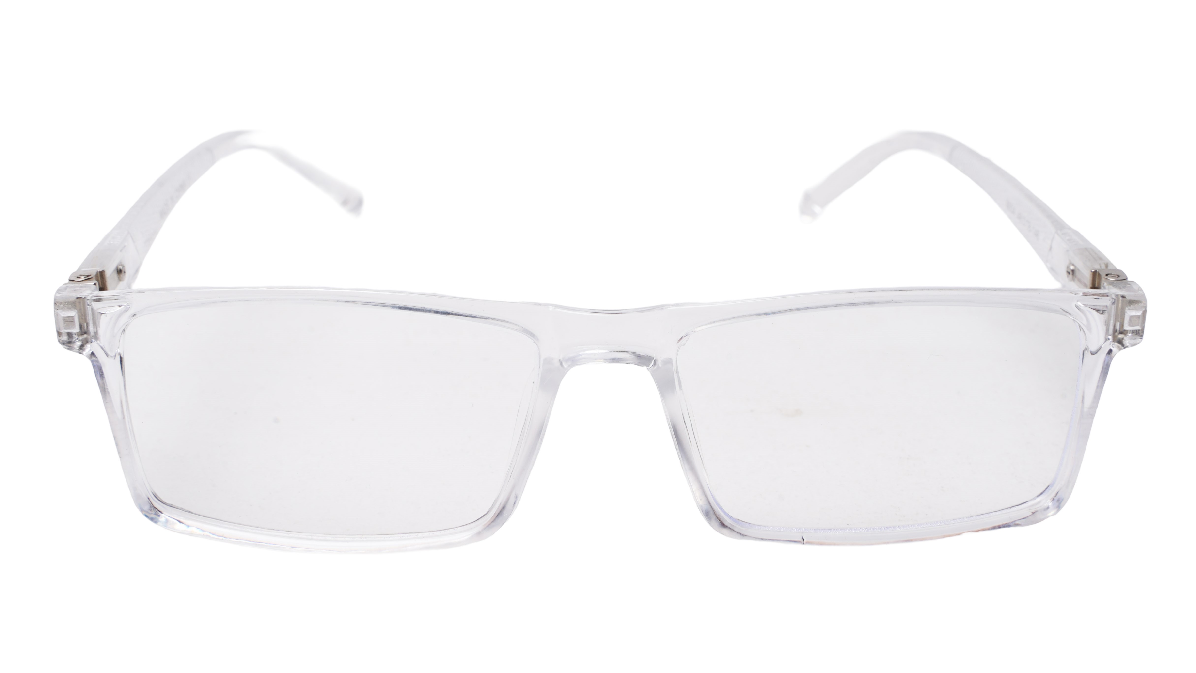 Soigné Unisex Rectangular Spectacle Frame.Transparent Frame-Large