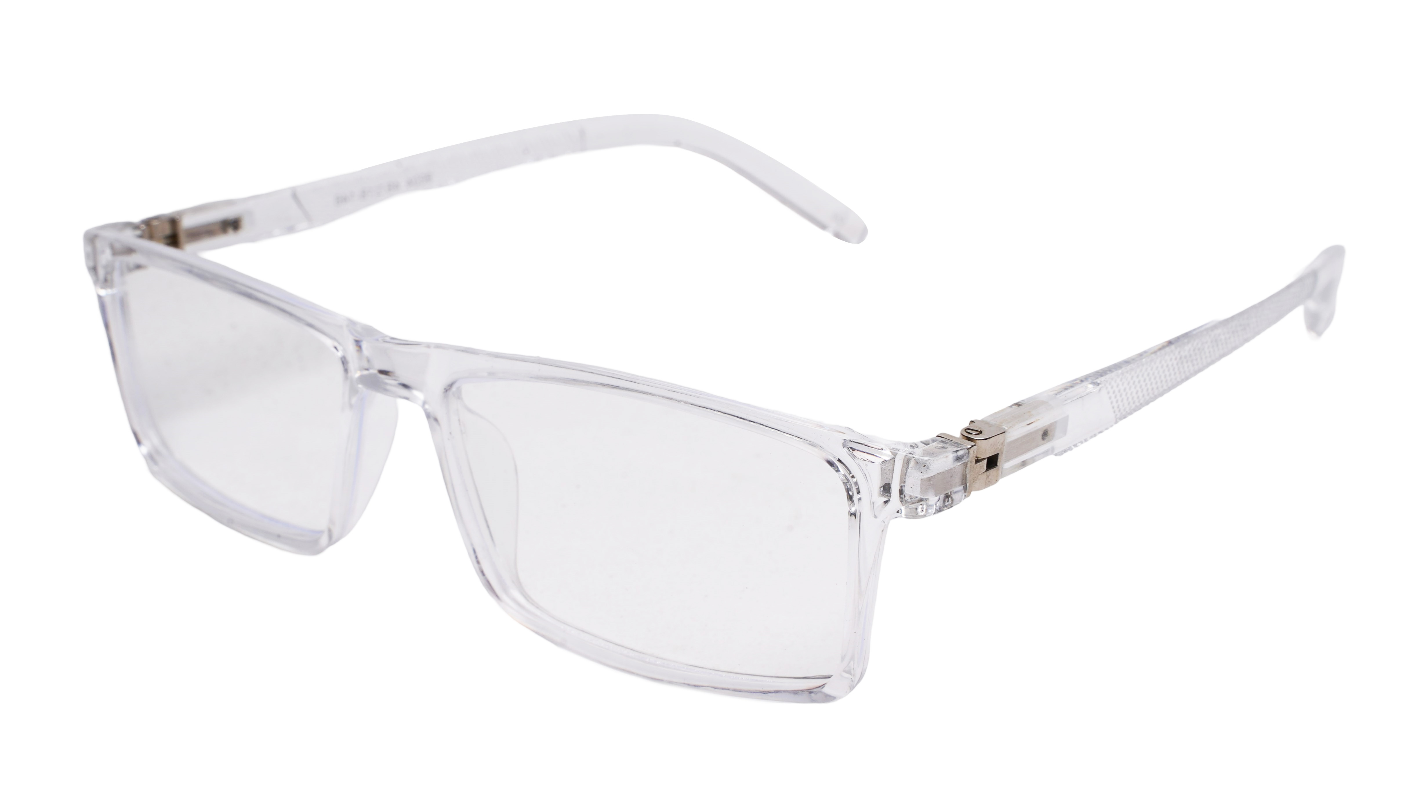 Soigné Unisex Rectangular Spectacle Frame.Transparent Frame-Large