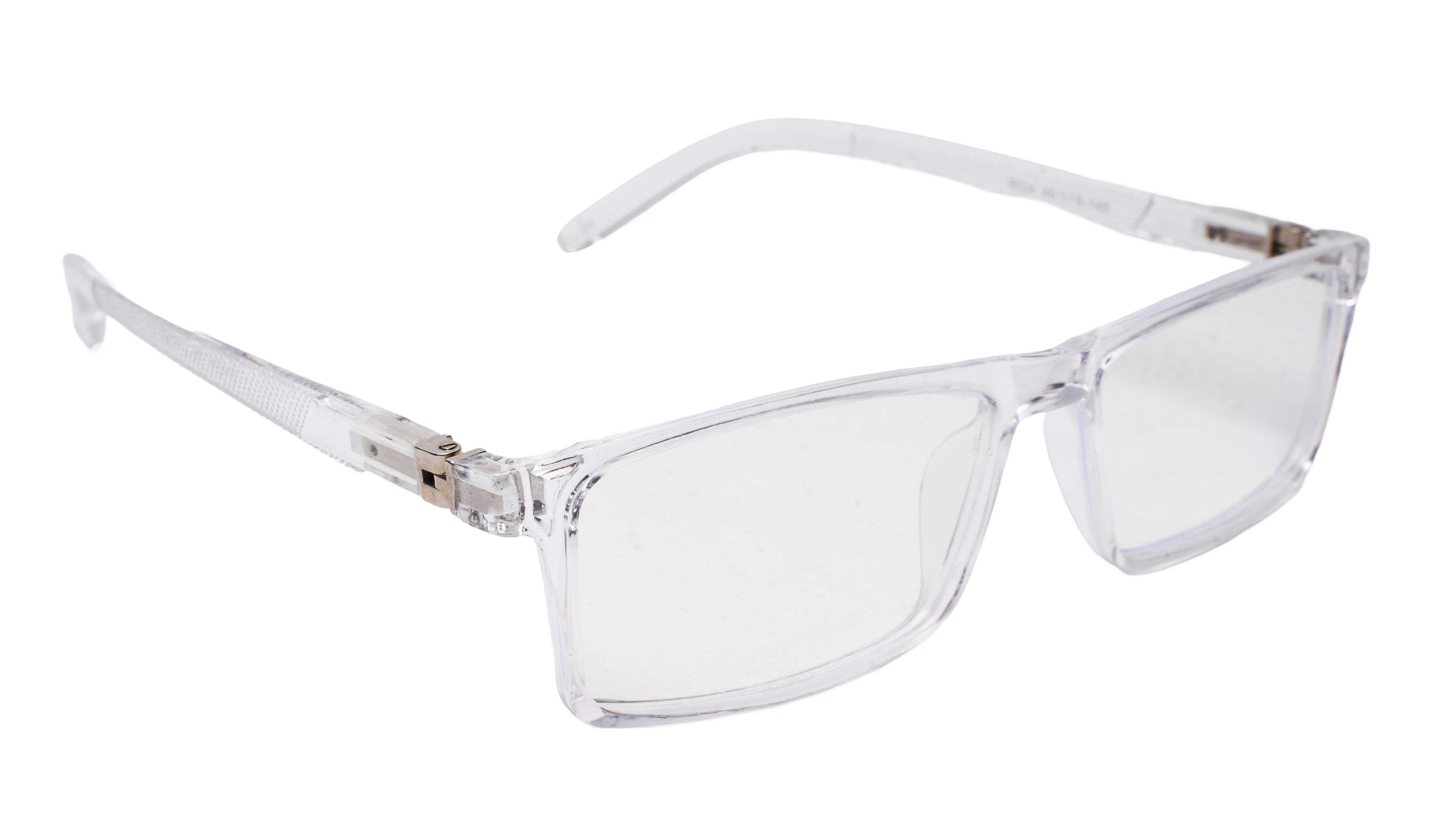 Soigné Unisex Rectangular Spectacle Frame.Transparent Frame-Large