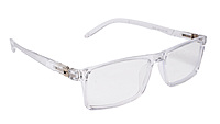 Soigné Unisex Rectangular Spectacle Frame.Transparent Frame-Large
