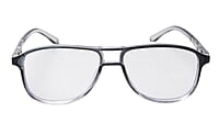 Soigné Unisex Aviator Spectacle Frame.Black&Transparent-Large Soigné Unisex Aviator Spectacle Frame.Black&Transparent-Large