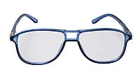Soigné Unisex Aviator Spectacle Frame.Blue-Large Soigné Unisex Aviator Spectacle Frame.Blue-Large