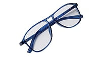 Soigné Unisex Aviator Spectacle Frame.Blue-Large Soigné Unisex Aviator Spectacle Frame.Blue-Large
