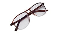Soigné Unisex Aviator Spectacle Frame.Brown&Transparent-Large Soigné Unisex Aviator Spectacle Frame.Brown&Transparent-Large