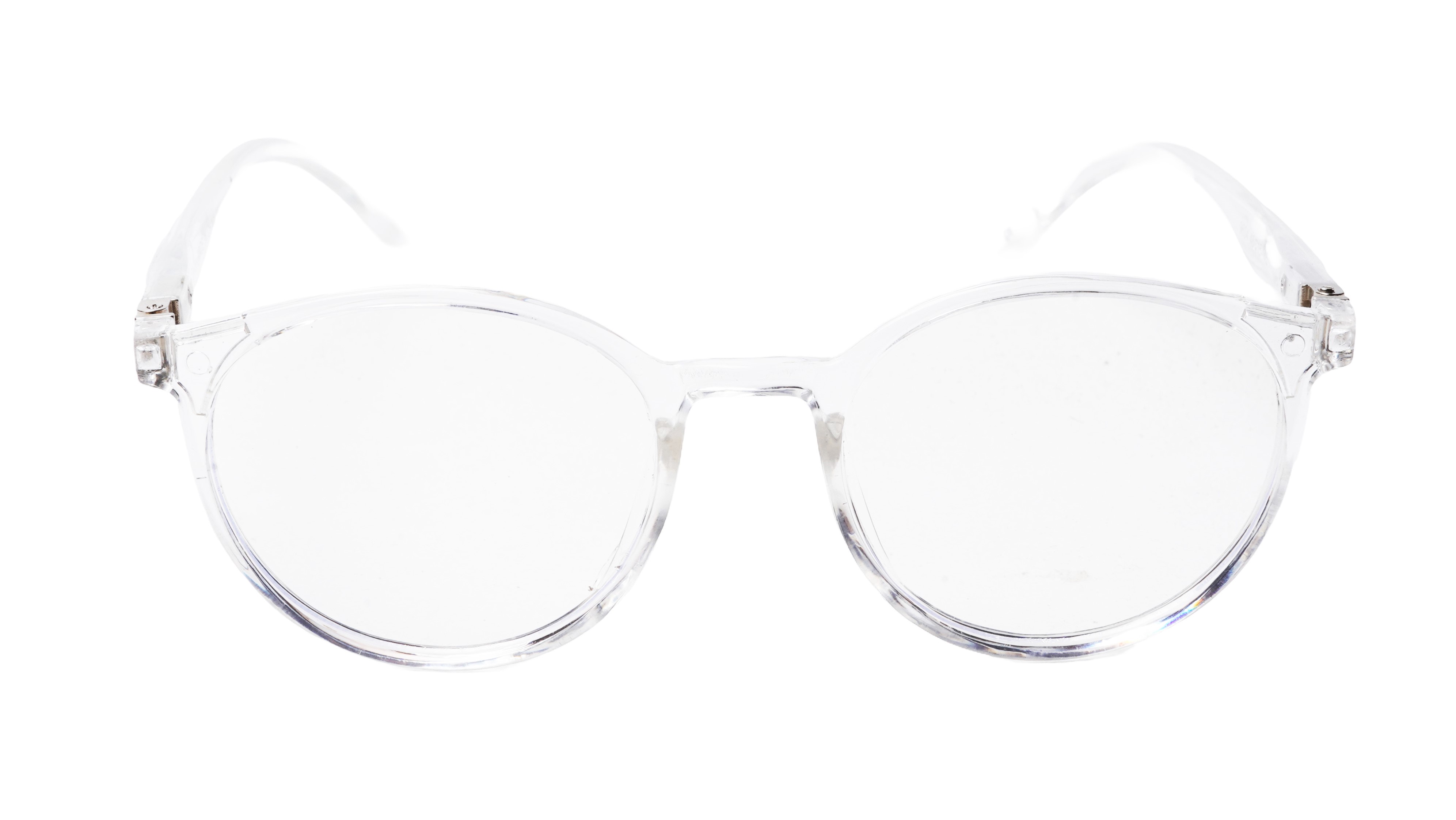 Soigné Unisex Medium Round Spectacle Frame.Transparent Frame