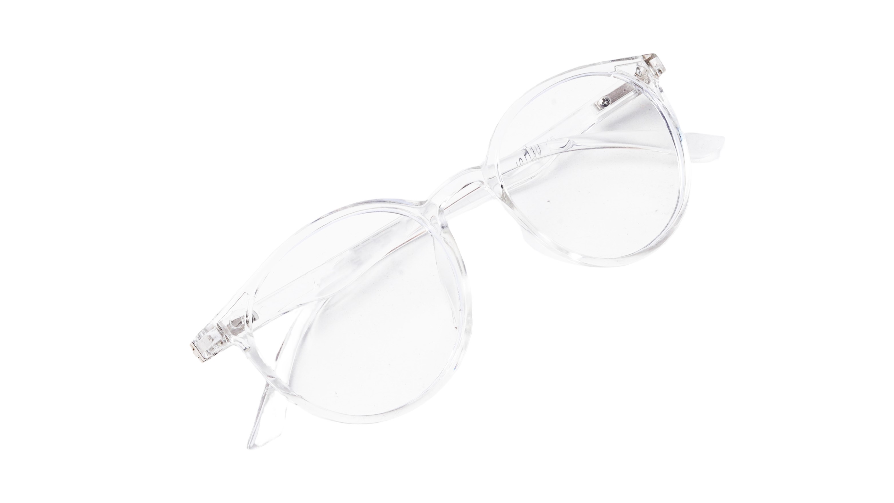 Soigné Unisex Medium Round Spectacle Frame.Transparent Frame
