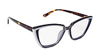 Soigné Female Large Cat Eye Spectacle Frame.Multicolor Frame Soigné Female Large Cat Eye Spectacle Frame.Multicolor Frame