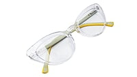 Soigné Female Large Cat Eye Spectacle Frame.Transparent Rim Soigné Female Large Cat Eye Spectacle Frame.Transparent Rim