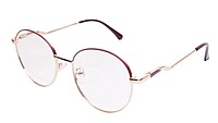 Soigné Unisex Medium Round Spectacle Frame.Golden&Brown